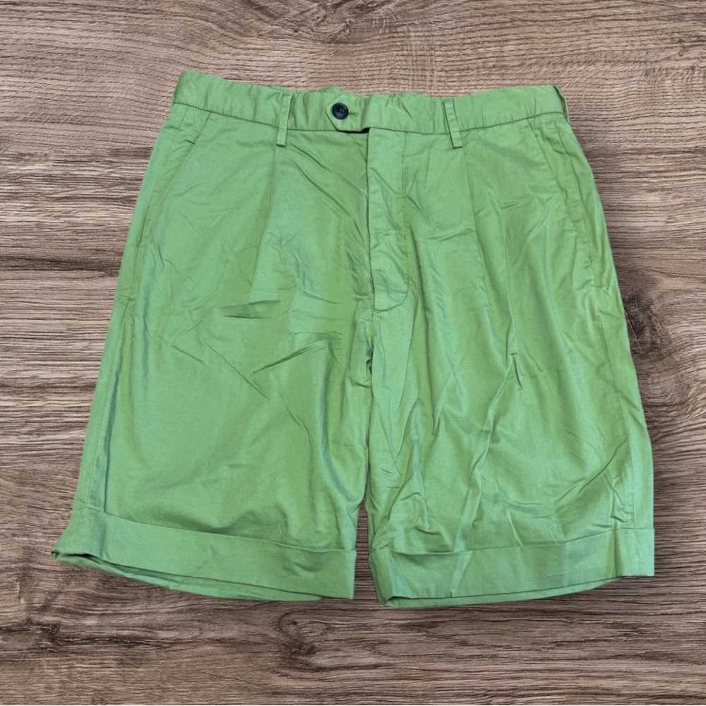 NWT Todd Snyder Vintage Line Pleated Shorts SZ 32 Green